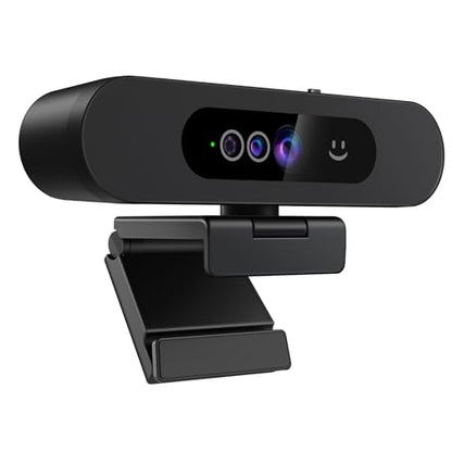 Window Hello Webcam: 1080p 30fps Camera with Noise-Reducing – Front View