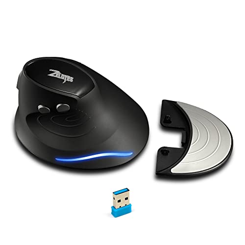 Mouse Zelotes: Zelotes Vertical Wireless Mouse 2400DPI – In Use