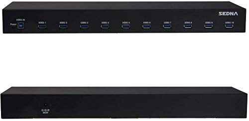 Port Gen: 10 Port USB 3.1 Gen I Hub 5Gbps – Side View