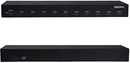 Port Gen: 10 Port USB 3.1 Gen I Hub 5Gbps – Side View