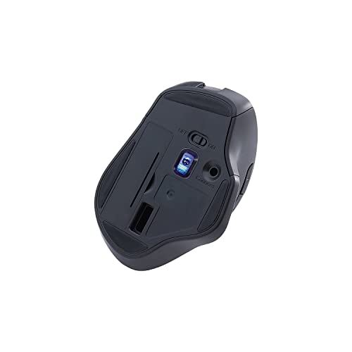 Verbatim Silent Ergonomic Wireless Blue LED Mouse – Back View