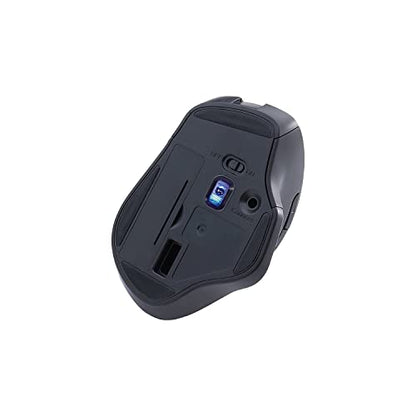 Verbatim Silent Ergonomic Wireless Blue LED Mouse – Back View