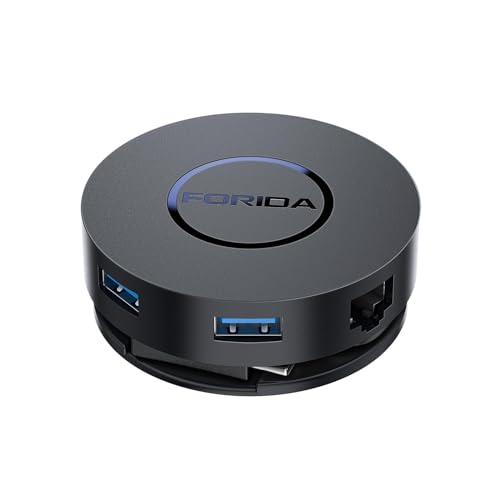 Docking Station: FORIDA Mini USB C Docking Station Dual – Front View