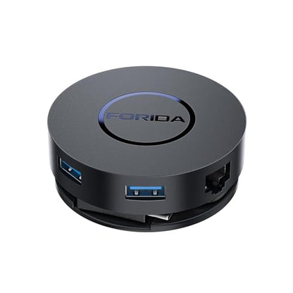 Docking Station: FORIDA Mini USB C Docking Station Dual – Front View