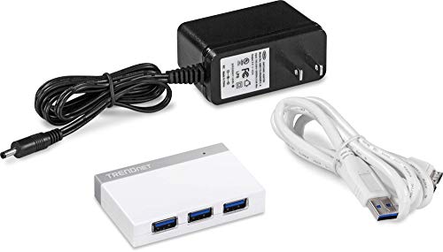 TRENDnet 4-Port USB 3.0 Ultra-Mini Hub – Close-up Detail