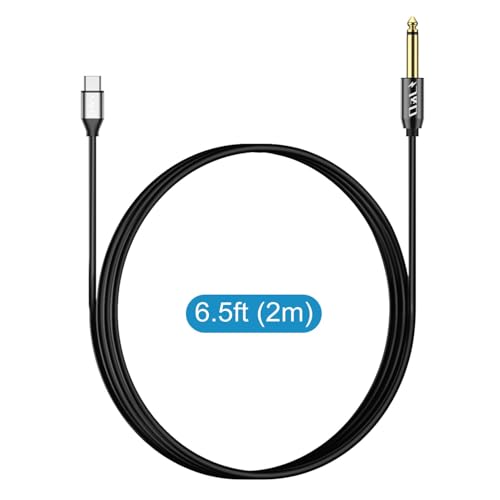 Cable 35mm: J&D USB-C to 6.35mm 1/4 inch TS Audio Cable – Size Reference