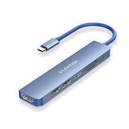 Lention Hub: LENTION USB C Hub CB-CE18 100W Charging – Front View