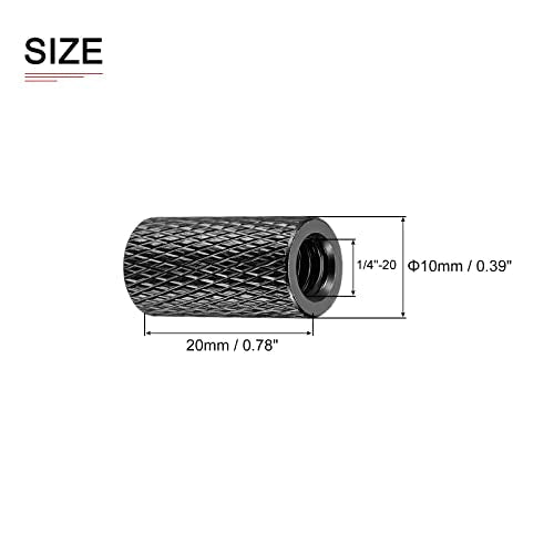 DTGN 1/4"-20x0.78(DxH) Tripod Nuts – Side View