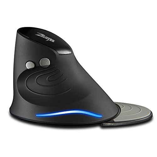 Mouse Zelotes: Zelotes Vertical Wireless Mouse 2400DPI – Close-up Detail