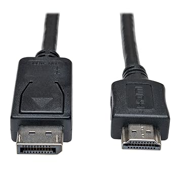 TRIPP Lite DisplayPort to HDMI Cable Adapter, DP to HDMI (M/M), DP2HDMI, 1080P, 6 ft. (P582-006)