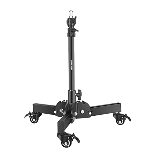 NEEWER Heavy Duty Light Stand with Casters – Front View