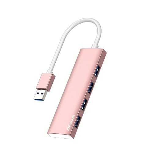 USB Hub: ANYPLUS Ultra-Slim USB 3.0 Hub Aluminum Alloy – Front View