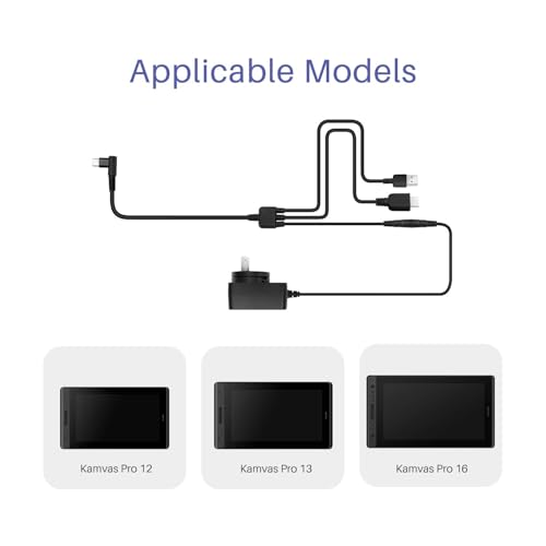 3 in 1 HDMI Cable: Huion Kamvas Pro 16 – In Use