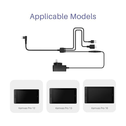 3 in 1 HDMI Cable: Huion Kamvas Pro 16 – In Use