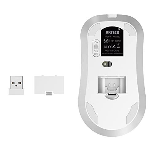Arteck Mouse: 2.4G Wireless Ergonomic Design – Side View