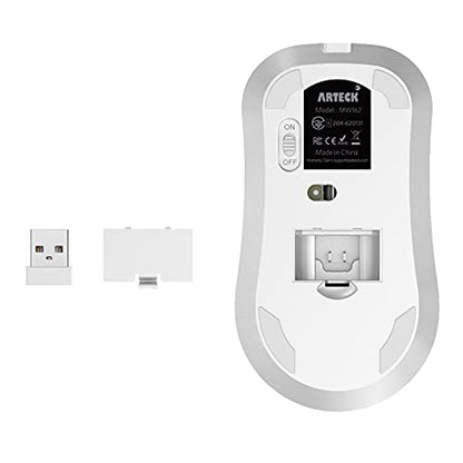 Arteck Mouse: 2.4G Wireless Ergonomic Design – Side View