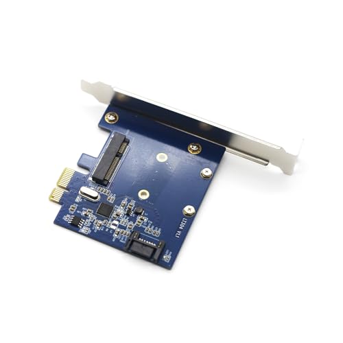 PCI-E to mSATA SSD+SATA3 Combo Expansion Converter Adapter – In Use