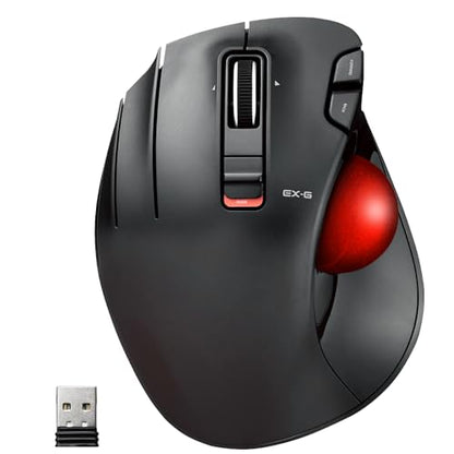 ELECOM EX-G Left Handed Ergonomic Trackball Mouse – Front View