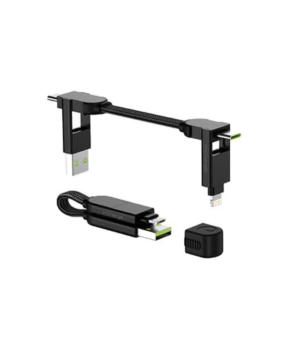 Cable Charger: Rolling Square inCharge X 6-in-1 USB-C – Front View