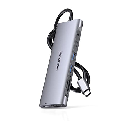 LENTION 3.3FT Long Cable USB C Hub with 4K HDMI – Front View