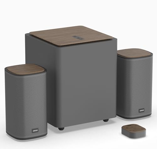 Speakers KEiiD: KEiiD 2.1 Bluetooth Computer Speakers with – Front View