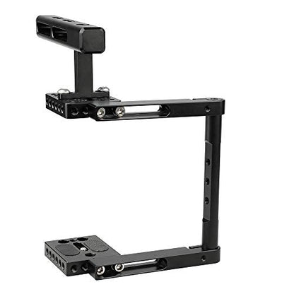 CAMVATE Basic Camera Cage Rig with Top Handle Universal Use – Size Reference