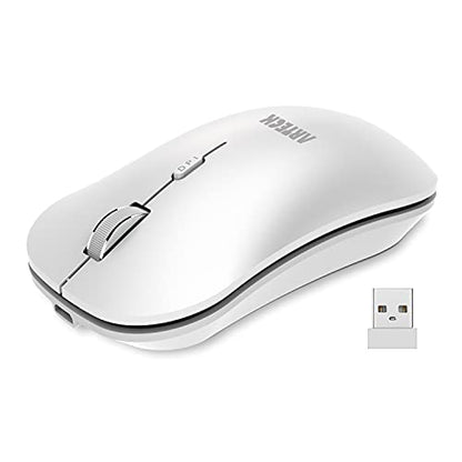 Arteck Mouse: 2.4G Wireless Ergonomic Design – Front View