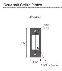 Emtek Deadbolt Single Cylinder Solid Brass Round Modern Style Deadbolt, C-Keyway, Model: 8467, Color: Satin Brass (US4)