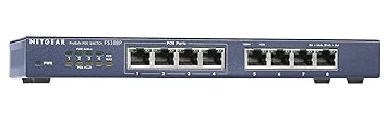 Netgear ProSAFE 8-Port Fast Ethernet with 4 Port PoE Desktop Switch (FS108P)