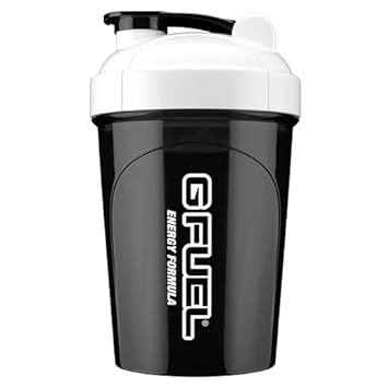 G Fuel ZLaner Shaker Bottle, Drink Mixer for Pre Workout, Protein Shake, Smoothie Mix, Meal Replacement Shakes, Energy Powder and More, Blender Cup, Portable Safe, BPA Free Plastic - 16 oz