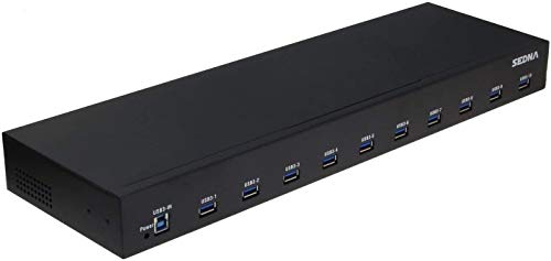 Port Gen: 10 Port USB 3.1 Gen I Hub 5Gbps – Front View