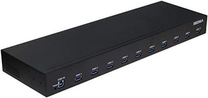 Port Gen: 10 Port USB 3.1 Gen I Hub 5Gbps – Front View