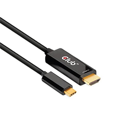 Club 3D CAC-1334: HDMI 2.0 to USB Type C 4K60Hz M/M Active – Front View