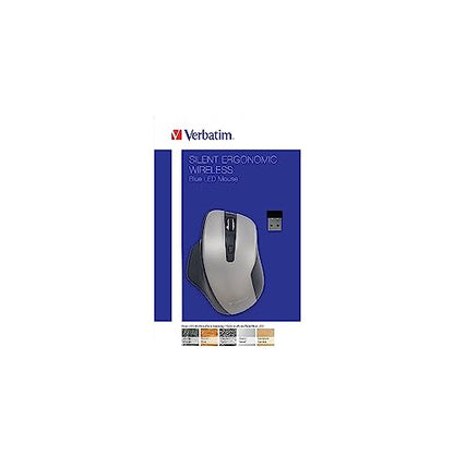 Verbatim Silent Ergonomic Wireless Blue LED Mouse – Feature Highlight