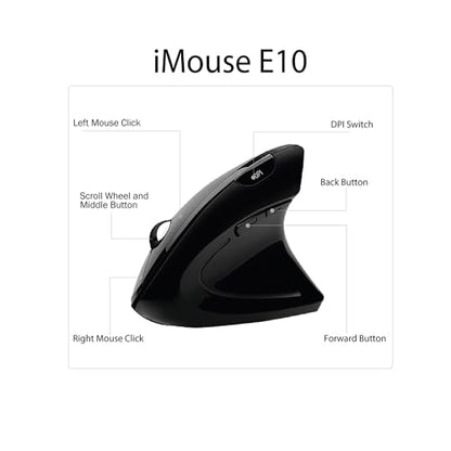 Adesso iMouse E10: Vertical Ergonomic Optical 6-Button 2.4 – Feature Highlight