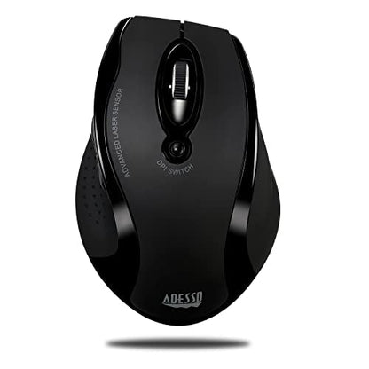 Adesso iMouse G25: Wireless Ergonomic RF Laser Mouse – Front View