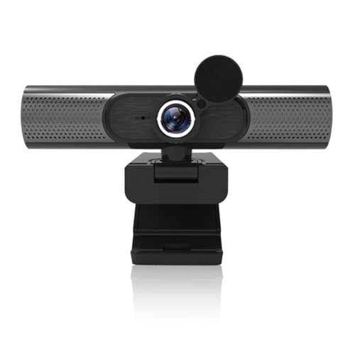 Webcam 30fps: USB 2K Auto-Focusing Webcam with HiFi Speaker – Front View