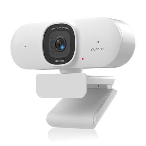 Camera Microphone: NUROUM V15AF 2K Webcam 1080p 60FPS – Front View