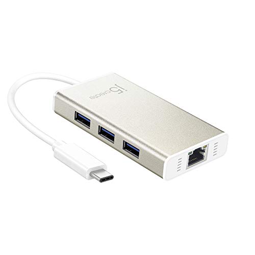 j5create Hub: j5create USB Type-C Hub Adapter with Gigabit – Front View