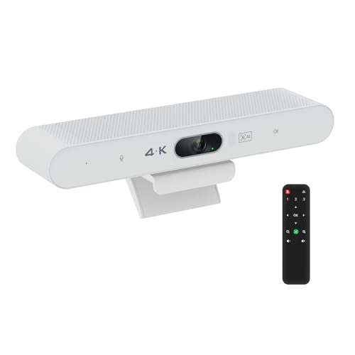 Video Speaker: TOALLIN 4K Webcam with Microphone and Speaker – Front View