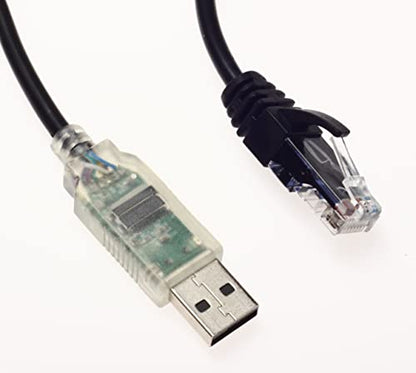 Wirenest FTDI: USB to RJ45 Serial Cisco Rollover Console – Side View
