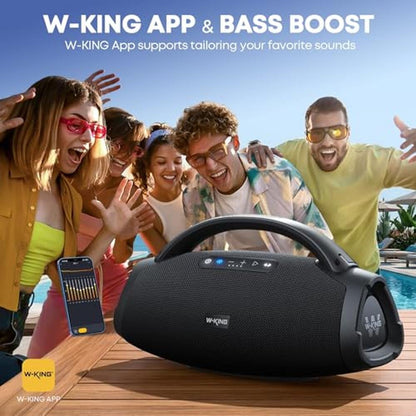 330W PEAK Loudest Boom Box: 7.5" Subwoofer/2.1Ch/IPX7 – Close-up Detail