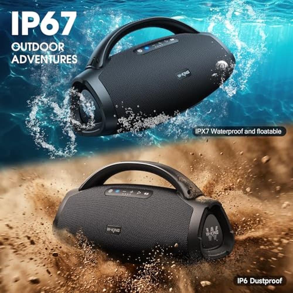 330W PEAK Loudest Boom Box: 7.5" Subwoofer/2.1Ch/IPX7 – In Use