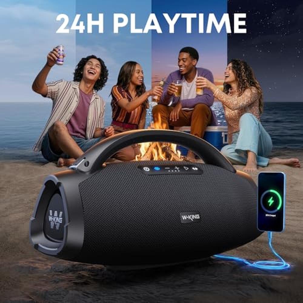 330W PEAK Loudest Boom Box: 7.5" Subwoofer/2.1Ch/IPX7 – Packaging