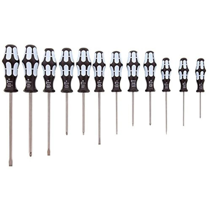 3334 Screwdriver: Premium 12-Piece Set Stainless – Front View