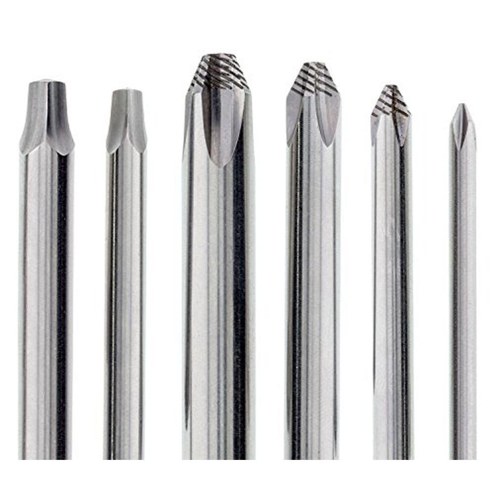 3334 Screwdriver: Premium 12-Piece Set Stainless – Close-up Detail