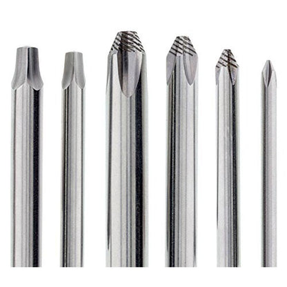 3334 Screwdriver: Premium 12-Piece Set Stainless – Close-up Detail