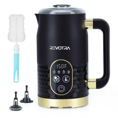 Milk Frother: REVOTRA 4-in-1 Electric Foam Maker – Front View