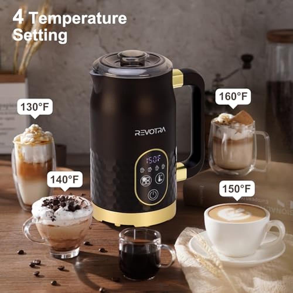 Milk Frother: REVOTRA 4-in-1 Electric Foam Maker – Close-up Detail