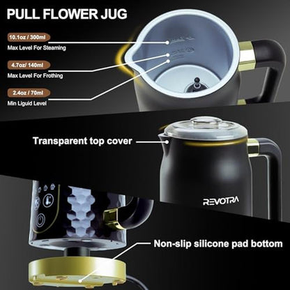 Milk Frother: REVOTRA 4-in-1 Electric Foam Maker – Packaging